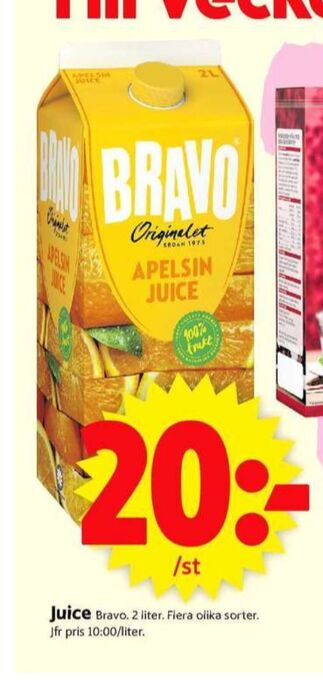 ICA Supermarket Bravo juice erbjuda