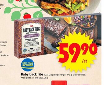 ICA Supermarket Ica spareribs erbjuda