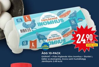 Willys Garant ägg erbjuda