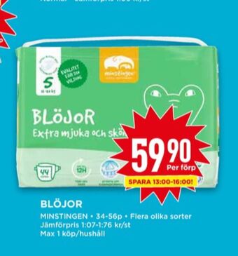 Willys Minstingen blöjor erbjuda