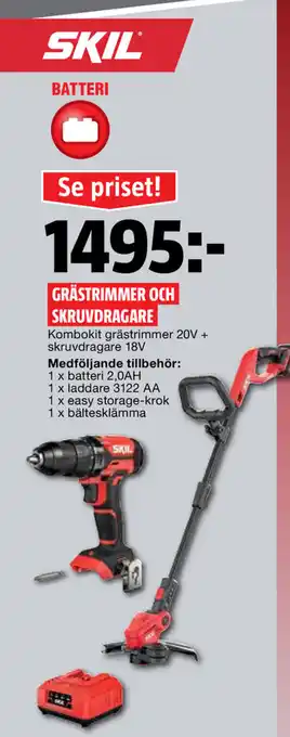 Bauhaus Grästrimmer och skruvdragare erbjuda