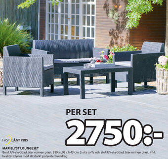 JYSK Marielyst Loungeset erbjuda