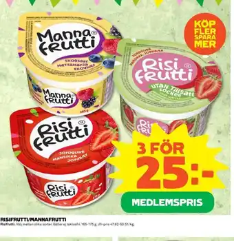 Coop Risifrutti, Mannafrutti 3st erbjuda