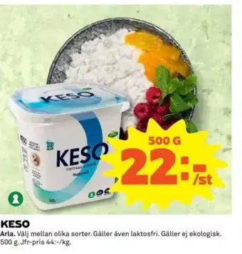 Coop Keso 500g erbjuda