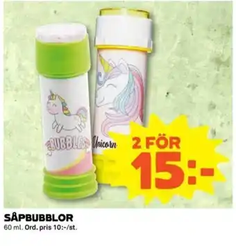 Såpbubblor 2x60ml