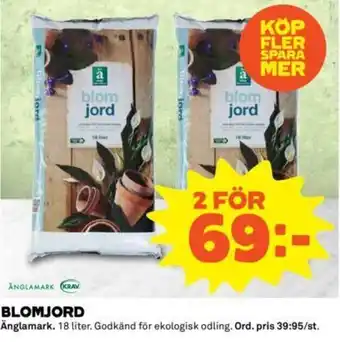 Blomjord 2x18l