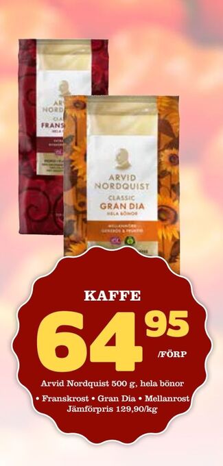 Bonum Matmarknad Kaffe erbjuda