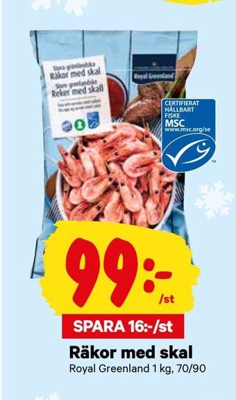 City Gross Räkor med skal erbjuda