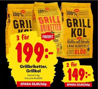 City Gross Grillbriketter, Grillkol erbjuda