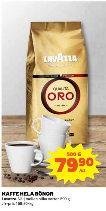 Coop Daglivs Kaffe hela bönor erbjuda