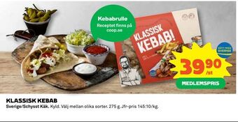 Coop Daglivs Klassisk kebab erbjuda