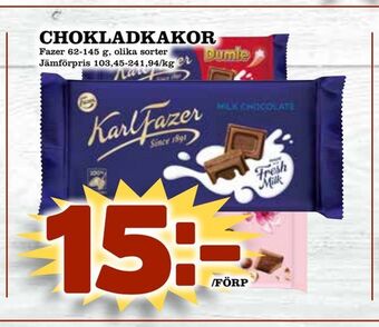 Din Mat Chokladkakor erbjuda