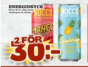Din Mat Energidryck erbjuda