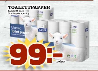 Din Mat Toalettpapper erbjuda