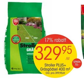 EKO Stroller PLUS+ Gräsgödsel 400 m2 erbjuda