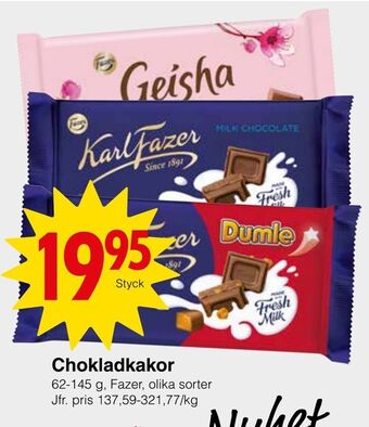 Matöppet Chokladkakor erbjuda