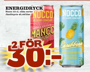 Nelins Energidryck erbjuda