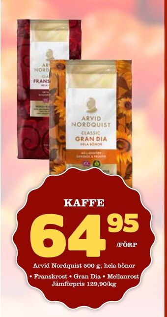 Nelins Kaffe erbjuda