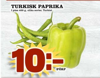 Prisma Mat Turkisk paprika erbjuda