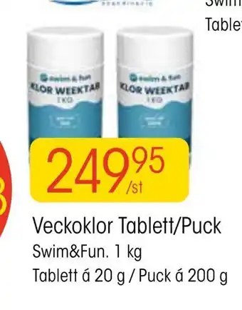 Veckoklor Tablett/Puck