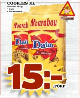 Matdax Marabou cookies erbjuda