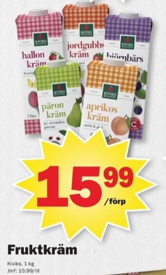 Pekås Kivik kräm erbjuda