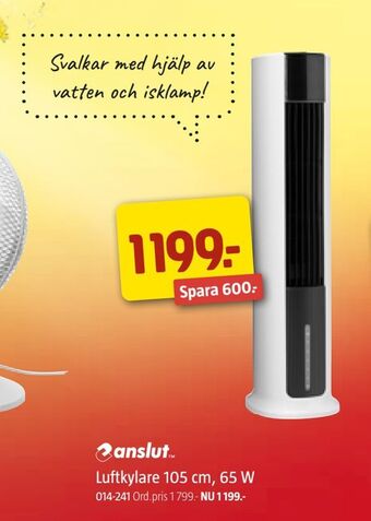 Jula Luftkylare 105 cm, 65 W erbjuda