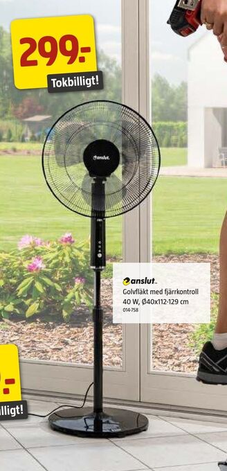 Jula Golvfläkt med fjärrkontroll erbjuda