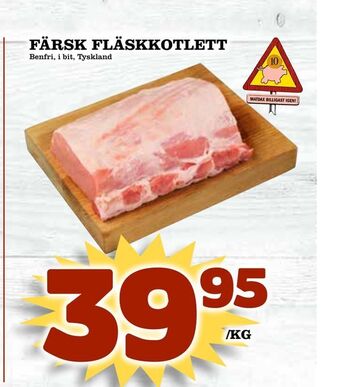 Matdax Färsk fläskkotlett erbjuda