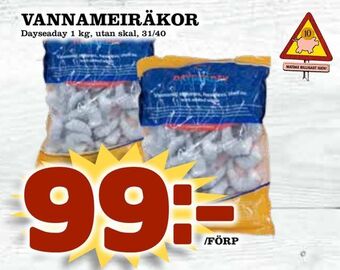 Matdax Vannameiräkor erbjuda