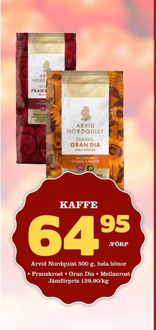 Nya Pulsen Kaffe erbjuda