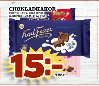 Nya Pulsen Chokladkakor erbjuda