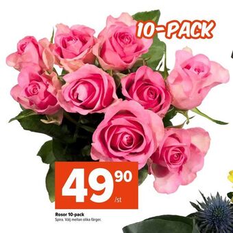 Coop Extra Rosor 10-pack erbjuda