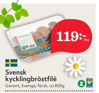 Hemköp Svensk kycklingbröstfilé erbjuda