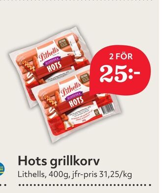 Hemköp Hots grillkorv erbjuda