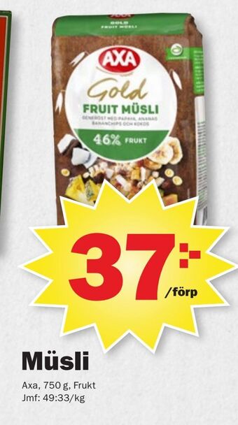 Pekås Müsli erbjuda