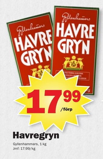 Pekås Havregryn erbjuda