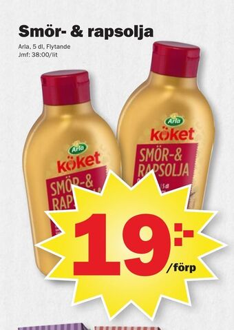Pekås Smör- & rapsolja erbjuda