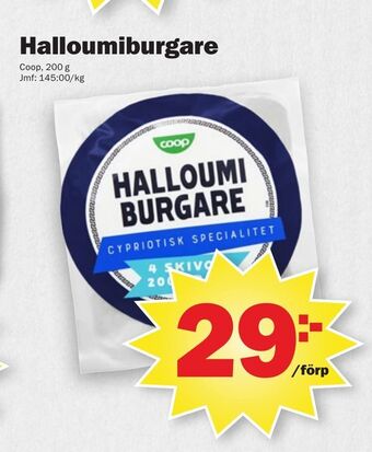 Pekås Halloumiburgare erbjuda