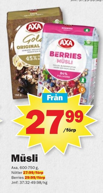 Pekås Müsli erbjuda