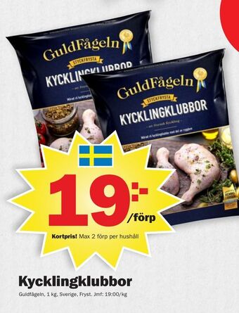 Pekås Kycklingklubbor erbjuda