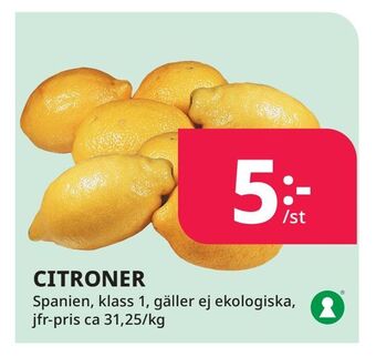 Tempo Citroner erbjuda