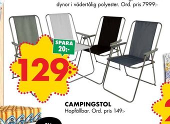 ÖoB Campingstol erbjuda