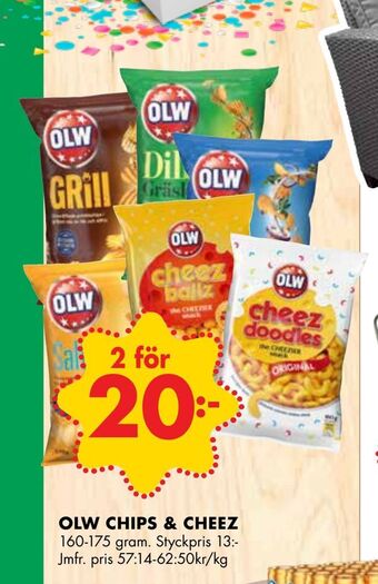 ÖoB Olw chips & cheez erbjuda