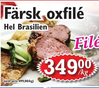 T-jarlen Färsk oxfilé erbjuda