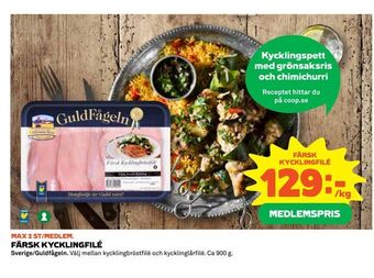 Coop Extra Färsk kycklingfilé erbjuda