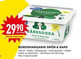 Willys Bordsmargarin smör & raps erbjuda