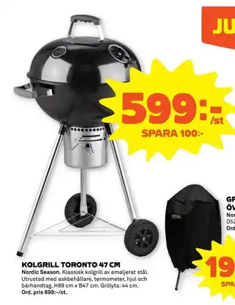 Kolgrill toronto 47 cm
