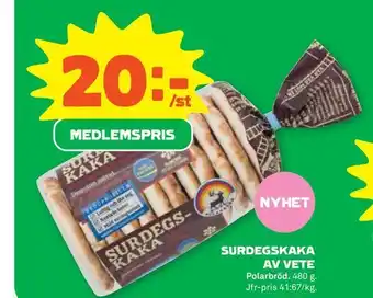 Coop Forum Surdegskaka av vete erbjuda