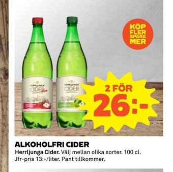 Coop Konsum Alkoholfri cider erbjuda